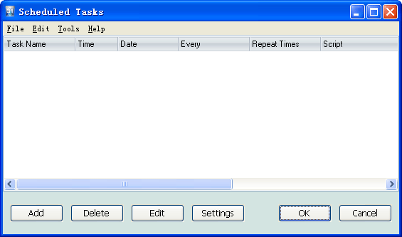 Scheduled Tasks screenshot Scheduled Tasks screenshot